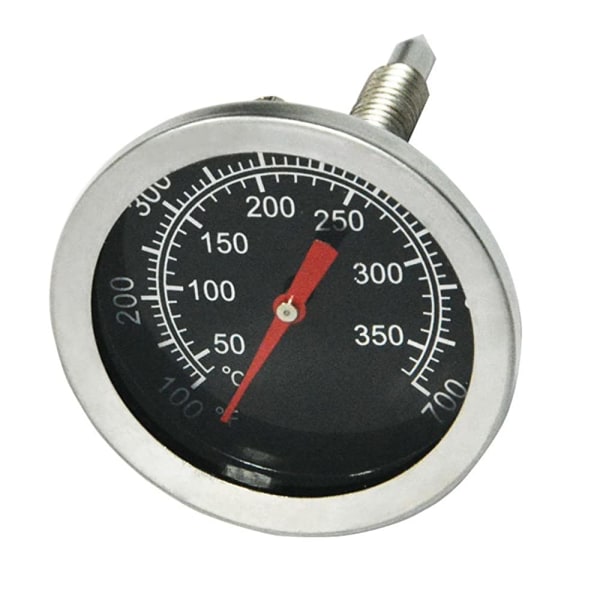 BBQ Grill kol rökare termometer, 52 mm rostfritt stål pizzaugn termometer, BBQ reservdelar