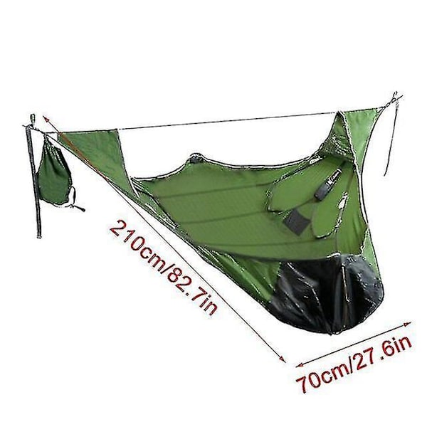 Bærbar hengekøye for camping utendørs med myggnett color