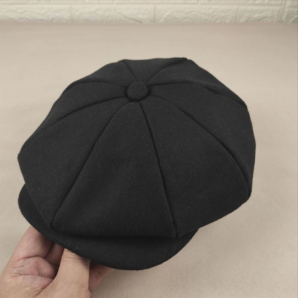 POUDAY Newsboy Kasket til Mænd - Irsk Newsies Cabbie Hat - Flad Vinterhat
