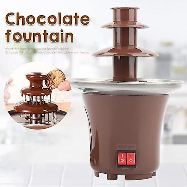 Chokolade Springvand, Tre-lags Hjemme Springvand, Chokolade Smelte Fondue, Chokolade Maskine