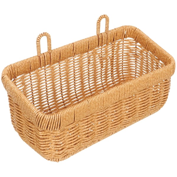 Lök Korg Handvävd Korg Hängande Vägg Lök Behållare Hem Förvaring Korg (28X16CM)