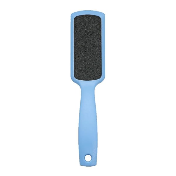 Bred smärgelfotfil Dubbelsidig pedikyrverktyg Effektivt för sprucken häl Professionell fotfil (blå fyrkant)