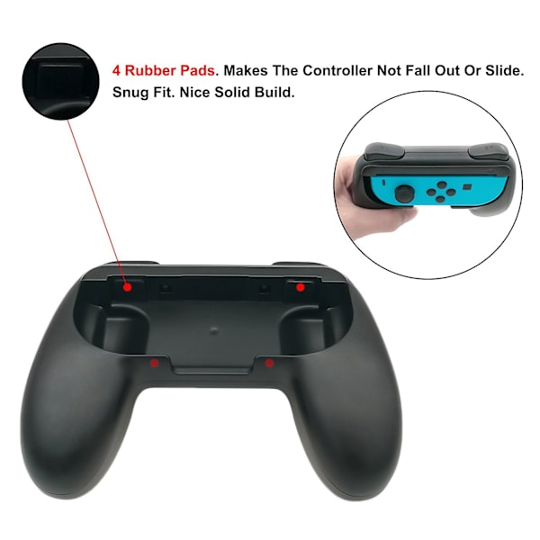 Grepp som är kompatibla med Nintendo Switch för Joy Con & OLED-modell för Joycon Green and Pink