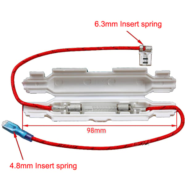 5KV 0.9A 0.8A 0.75A 0.65A Høy spenningssikring for mikrobølgeovner 0.65A