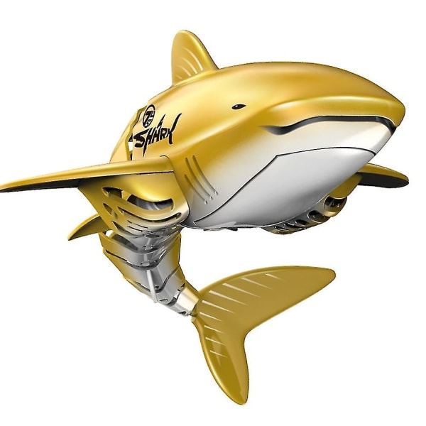 Golden Shark Boat Robot Radio Simulation Vedenpitävä malli Elektroninen kaukosäädin Uimalelut