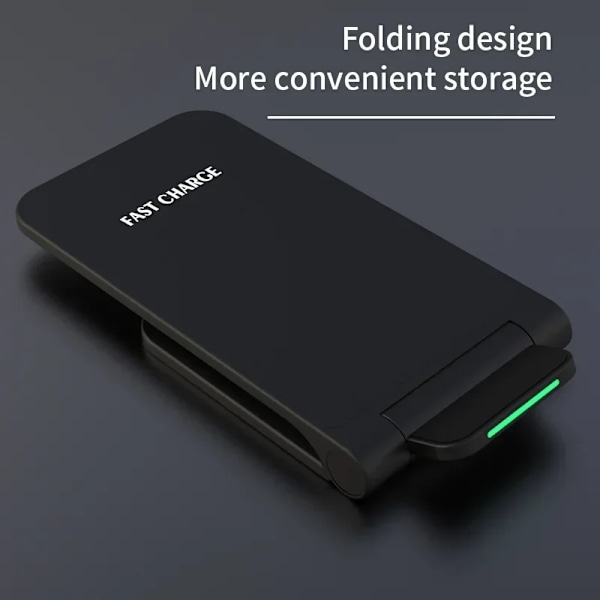 30W Trådlös Snabbladdare för iPhone 15 14 13 12 ProMax 11 Stativ Snabbladdare för Samsung Note 20/10 S21 Ultra Vikbar White