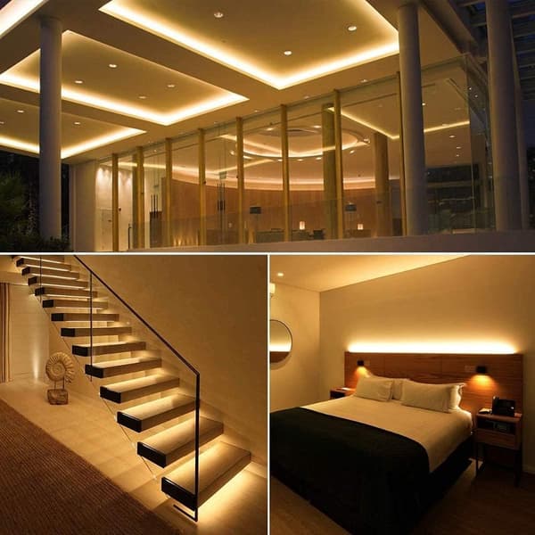 5m 120 LED-lysstripe med fleksibelt hus 3000K (varmhvit) Lav