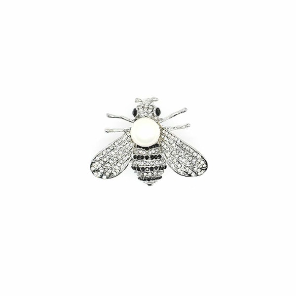 Bee Brooch Enamel Pearl Cartoon Corsage