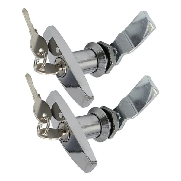 1/2/3 Zinklegering för Husvagnstak Lås Säker och Robust 2 st Silver_xx 2 pcs Silver 1 Piece