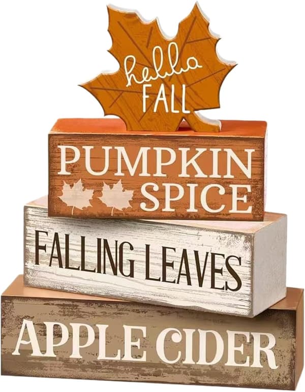 Autumn Decoration with Maple Leaves | Autumn Tree Decor with Maple Pattern Table Decoration for Fireplace, Desk or Shelf