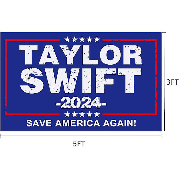 Taylor 2024 Flagga 3x5 Ft Musikerflaggor För Rum College Sovrum Sovrumsvägg Gobeläng Dekoration Rolig Fest Swift Banner blue