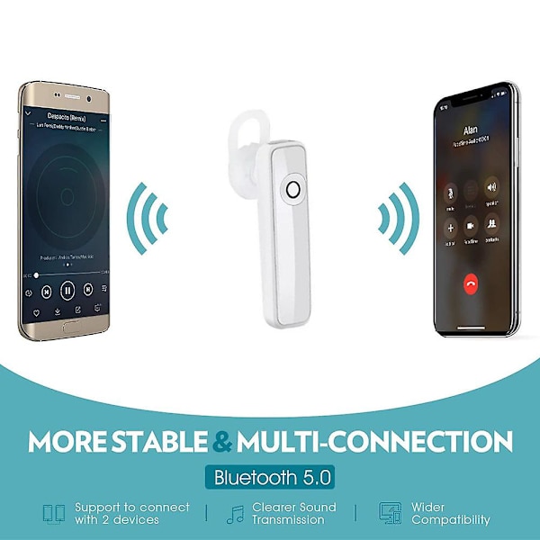 Bluetooth-headset Trådlöst Mobiltelefon Öronpropp V4.1 Med Mikrofon Brusreducering Handsfree