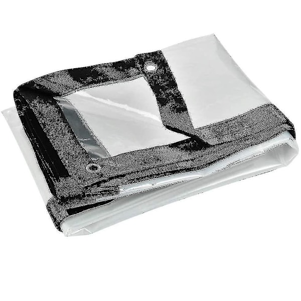 2m x 2m presenning vattentät kraftig - transparent presenning