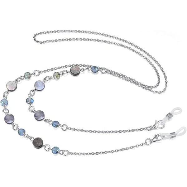 Ögonbrynkedja, damhalsvård, trendig ögonbrynmask, halsband och snöre Silver Shell