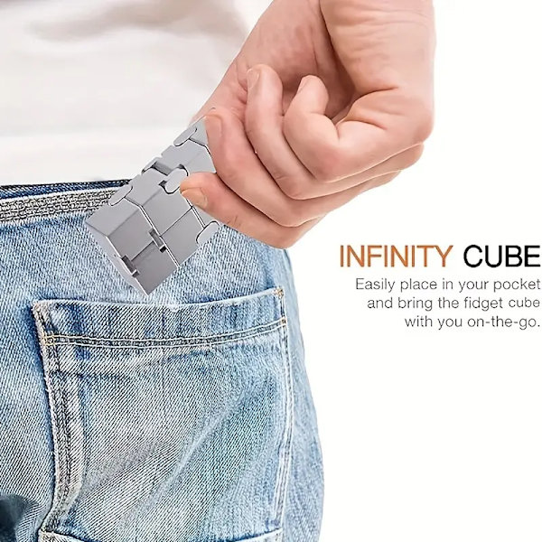 Infinity Magic Cube: Förbättra fokus, reaktion och fingerfärdighet – Bärbar stressavlastning