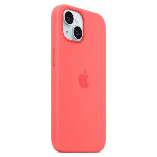 iPhone 15 Deksel Kompatibelt med MagSafe Ripebestandig Silikon Telefondeksel Rød Red iPhone 15