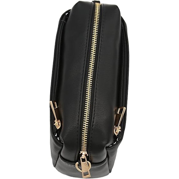 Triple Zip Small Crossbody Bag - Liten skulderveske med mobiltelefonlommebok for kvinner og tenåringsjenter