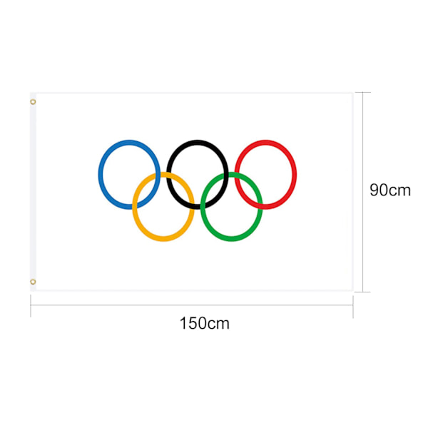 Olympialaulu, Pariisi 2024 Olympialaulut, 150x90 cm Olympialaulut Koriste, Olympialaiset Koriste 2024, Olympialaulut 2024