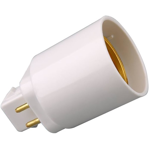 GX24Q LED-lampadapter för 4-stifts E27-sockel (2 st)