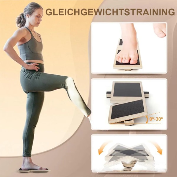 Wooden Foot Stretcher and Multifunctional Balance Board to Improve Stability and Prevent Sports Injuries