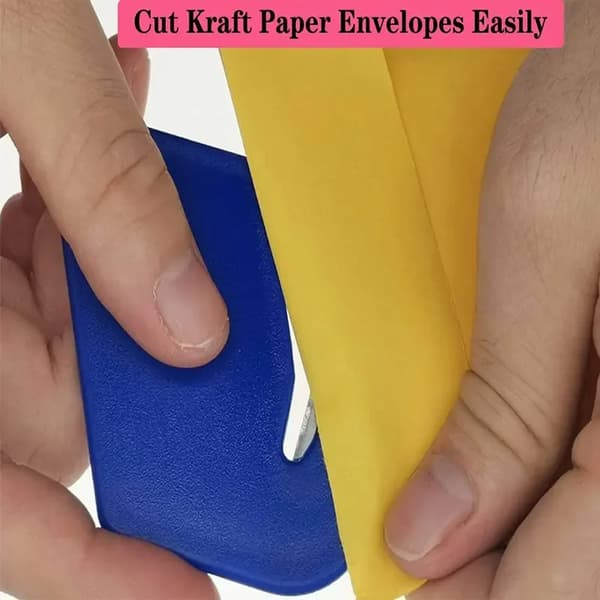 Bærbar Mini Visitkort- og Brevåbner Logo Cutter Rustfrit Stål Kuvert Mail Slitter