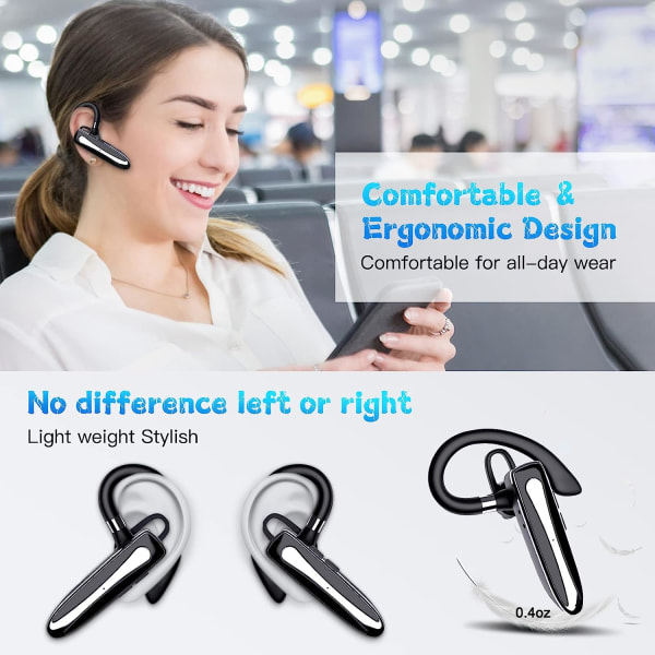 Bluetooth-hodetelefoner, trådløse hodetelefoner, ultralette hodetelefoner