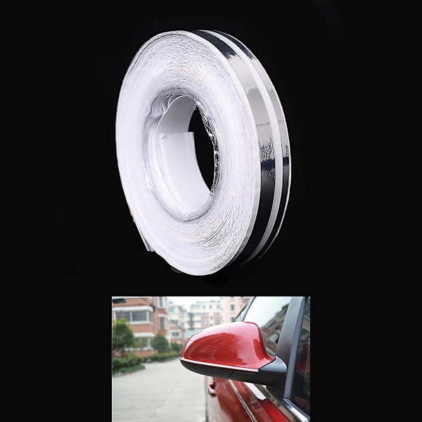 Pinstripe Tape Decal Steamline Pinstripetape för (Silver) Silver