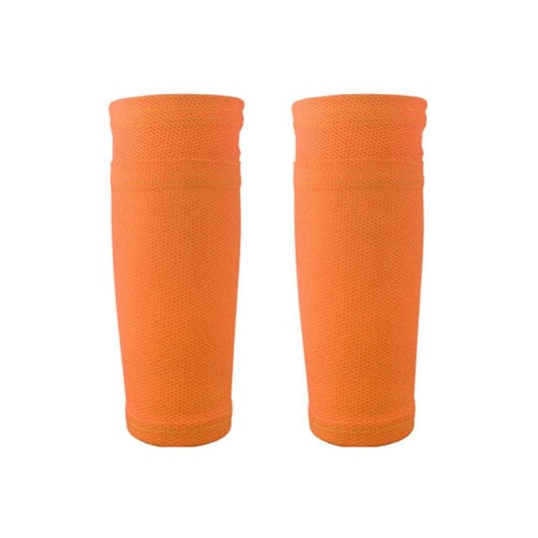 Soccer Leg Guard Sukat Suojahihat lapsille Pojille Kuin Leg Guard Protector Oranssi Oranssi M