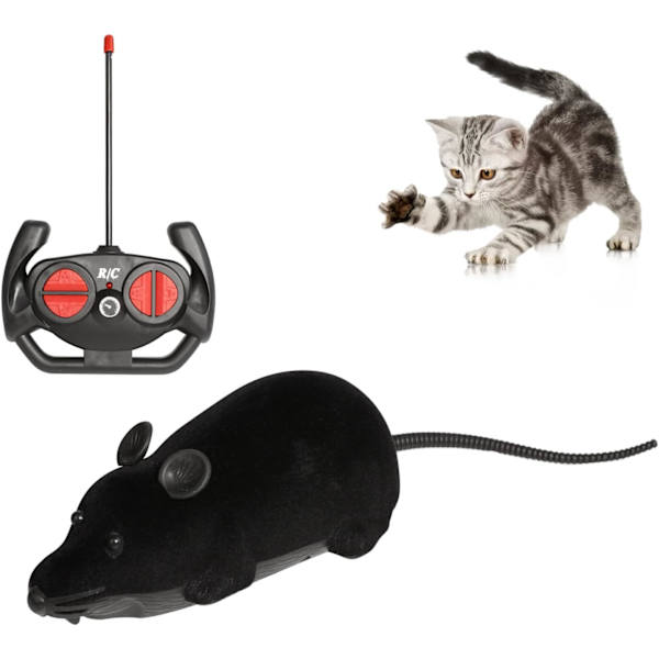 Fjärrstyrd Mus Katt Leksak, Interaktiv Rörlig Katt Leksaker Trådlös Elektronisk RC Råtta Möss Husdjur Leksaker