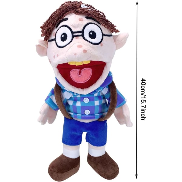 Mjuk Plysch Leksak Handdocka för Lekhus, Handdockor Cartoon Plushie Leksak