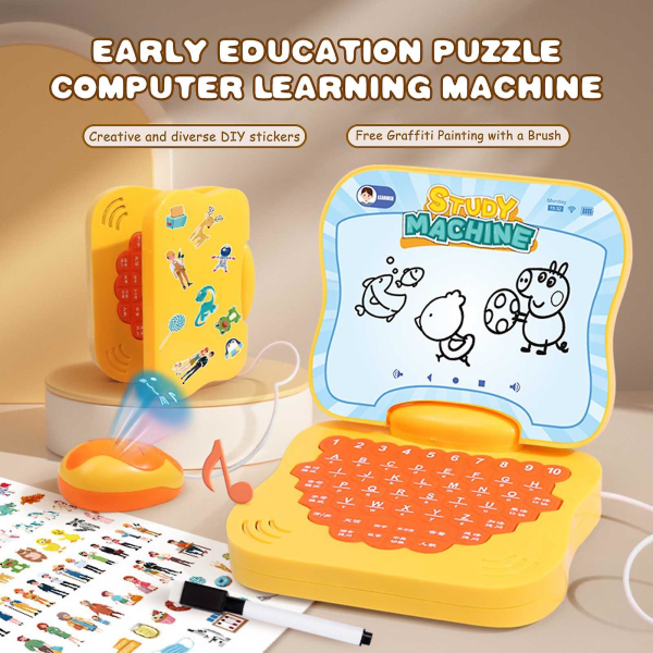 Children's Early Learning Computer Multifunksjonell Ord/Tall/Språklæringsmaskin for barn Gutter Jenter