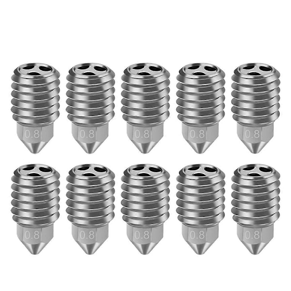 For X1 X1C P1S P1P Kobberbelagt Dyse Høy Flyt CHT Dyse 3D-skrivertilbehør 0.8mm