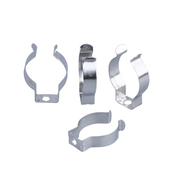 100 stk Led lysbase Led lysstrimler Fluorescerende rørholder U-klipsholder Brakett Fluorescerende rørutskiftningsklemme