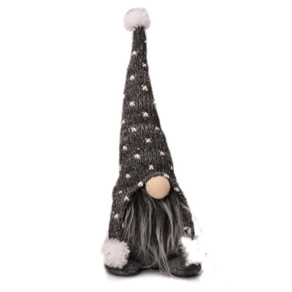 Gnome Doll Fint håndværk Bred anvendelse Stof Jul Kompakt Svensk Julemand Plys Legetøj Ornament til hjemmet Jikaix [xc}