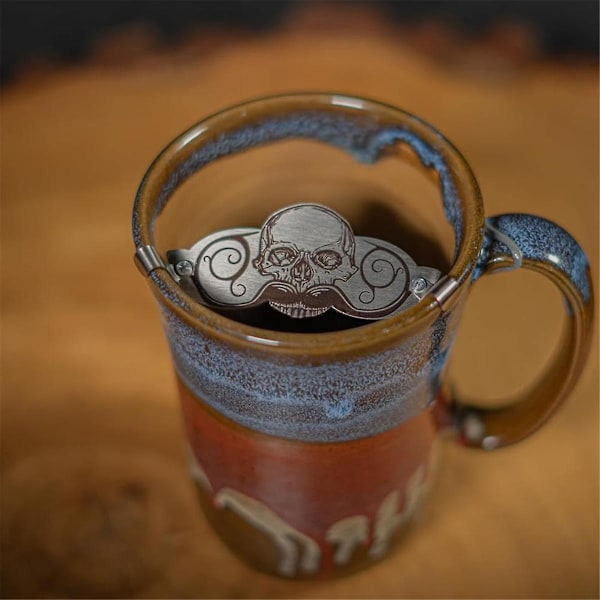 Mustaschskydd Mustasch Dryckesskydd för Kaffemuggar Öl Tekoppar eller Vanliga Koppar Tillverkat av Death Grip Wax