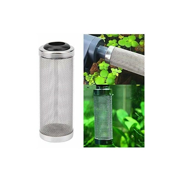 Akvariefilter - Rustfritt stål akvarienett for reker og fisk (12 mm)