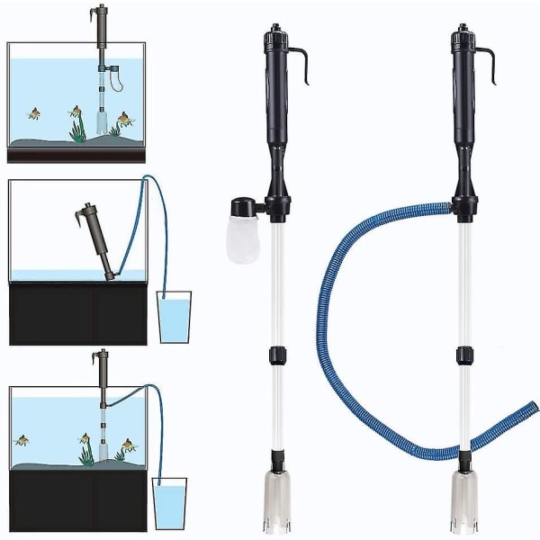 Elektrisk støvsuger Akvarium grusrenser, vannskifte til akvarium