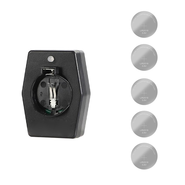 5 st laddningsbara knappcellsbatterier med typ C-batteriladdare Laddningsadapter för LIR2032, 2025 och 2016 batteri 0.05 Charger and LIR2032