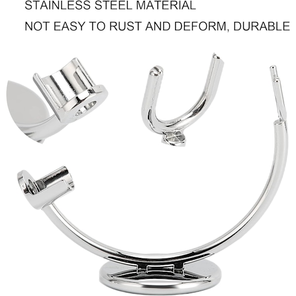 Barberstativ, Stålholder for Barbermaskin, Holder for Barberkost med Enkelt Hode, Sikker Støtte