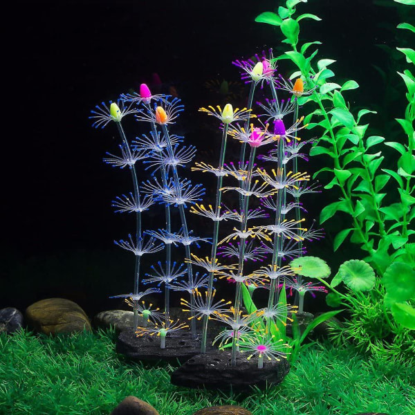 Strip Coral Plant Ornament Glowing Effect silikoni keinotekoinen koristelu