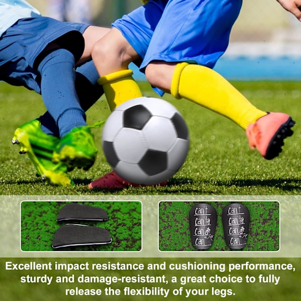 Par Mini Fotboll Benskydd, Extra Små Fotboll Benskydd Skyddande Benskyddsutrustning (8x5cm)_xx
