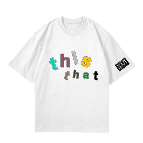 Kortærmet T-shirt med print, løs pasform, koncertoutfit White-B S