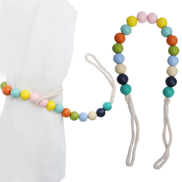 2 stk DIY fargerike gardinklips tilbaketrekninger hjem romvindu