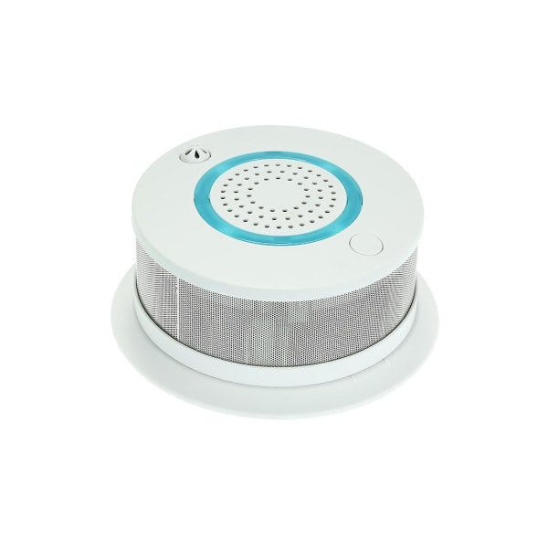 Smart Wifi + App Brann røyk- og temperatursensor Smart 2 i 1 trådløs røyktemperaturdetektor Alarm App Fjernkontroll Hjemmesikkerhetsalarmsystem