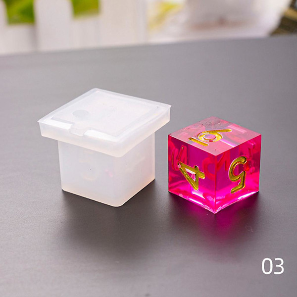 Styles Epoxy Terningeforme Silikone Resin Støbning Polyeder Spil Terningeforme