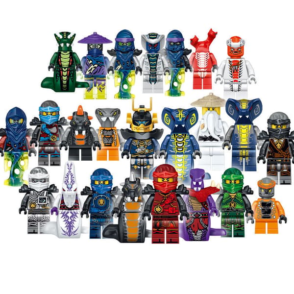 24 Ninja-minihahmon set Kai Jay Sensei Wu Master -rakennuspalikkaleluja 24PCS/Set