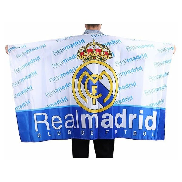 Real Madrid-flagga (VM 2022) (100% polyester och storlek 86*138)