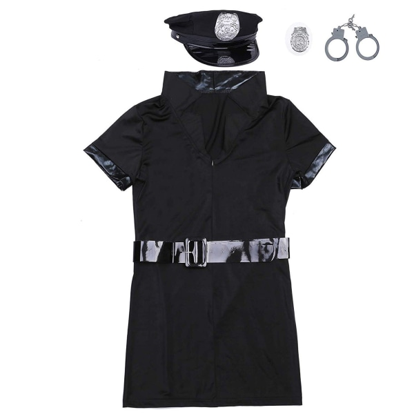 Kvindesensuel Politi Uniform Kostume Halloween Kostume XL XL