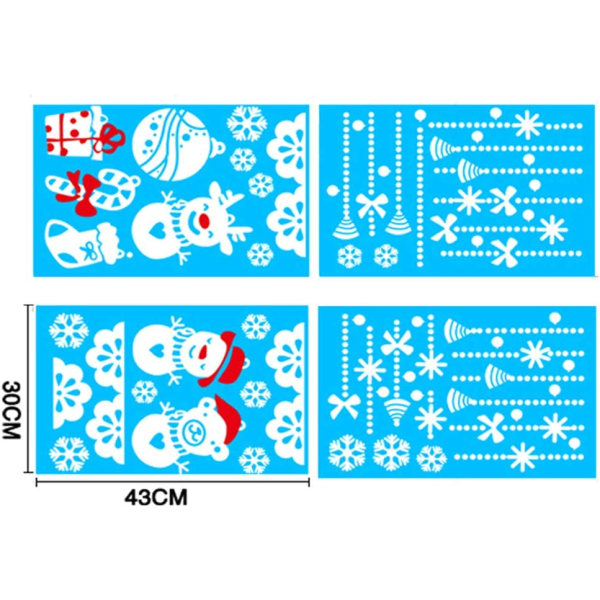 Window decals Christmas Self-adhesive Removable window decals