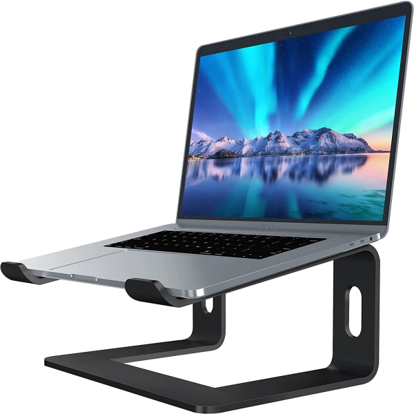 Ergonomiskt laptopstativ för Mac MacBook Pro Air och alla Apple-bärbara datorer, kompakt bärbart laptopstativ för 10-15,6 tums bärbar dator